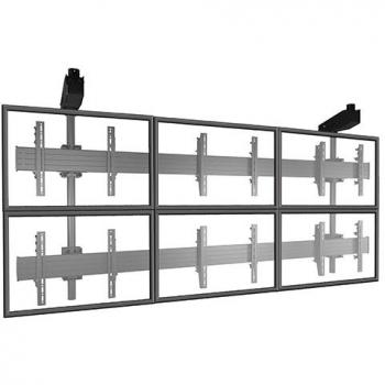 Chief FUSION Mikrojustierbarer Deckenhalter für 3x2 Video-Wall-Lösungen – TV-Zubehör, Schwarz