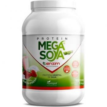 Plantapol Mega Soya Proteína Morango + Creme 1kg