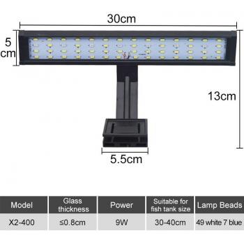 Super Slim LED Fish Tank Light 220V 5W/7W/9W/12W