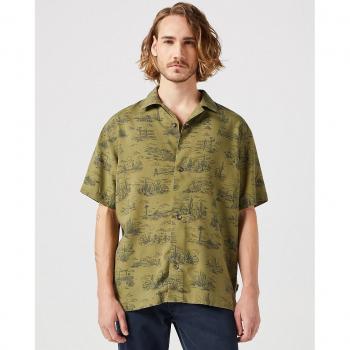 Resort Scenic Camicia a Maniche Corti 2XL Wrangler Olive