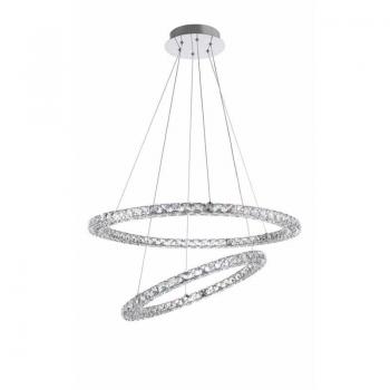 Nova Luce QUENTIN 60W Pendelleuchte Chrom 120x70cm