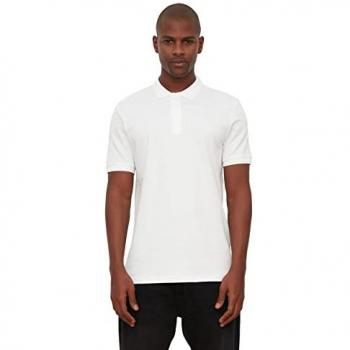 Trendyol Collection Herren Basicshirt in Weiß