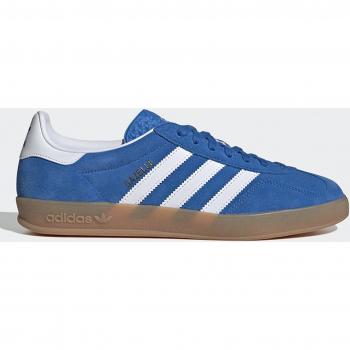 Adidas Gazelle Indoor Shoes Blue Bird / Cloud White / Gum M 9.5 / W 10.5