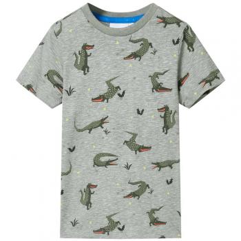 Camiseta de niño caqui claro melange 128
