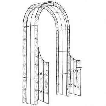 Arche de rosiers en métal