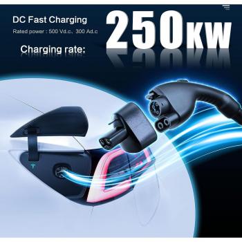 Tesla Model X/Y/3/S CCS‑1 to 250 kW Converter Gun