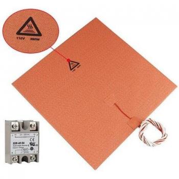 300x300mm 110V 300W Heated Bed Silicone Pad for 3D Printer