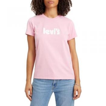 Camiseta de Mujer Levi's Rosa, Modelo The Perfect, Manga Corta