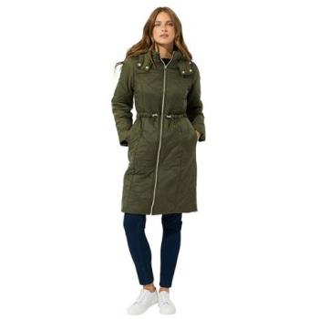 Manteau Long Vert Diamant M & Co