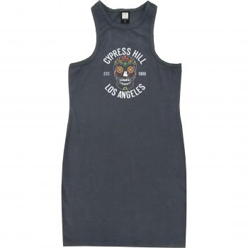 Robe courte Cypress Hill Amplified Collection Skull Florale Anthracite Femme XS à XL