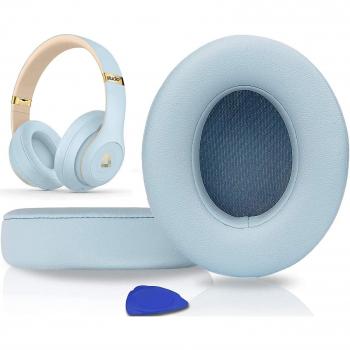 Coussinets d'oreille en cuir de remplacement professionnels compatibles avec Beats Studio 2.0 et 3 filaires/sans fil