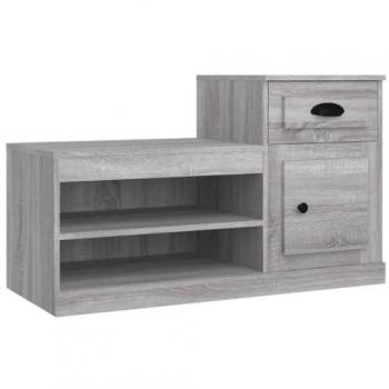 Boîte à Chaussures Design – Sonoma 100 × 42 × 60 cm, Rangement en Bois d’Ingénierie Gris