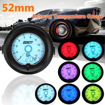 2 52mm Exhaust Temperature Gauge Digital with 7 Color LED