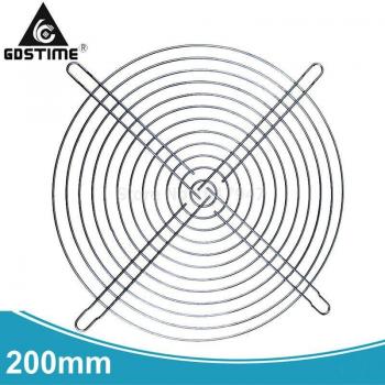 Ventilador PC Gdstime 20 cm 200 mm con Protección Cromo y Grill 150 mm