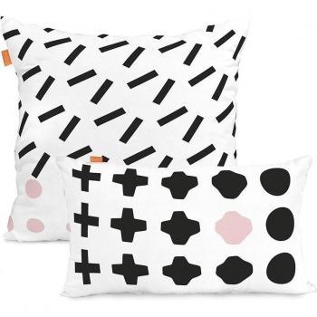Blush funda de cojín 60x60 cm Blanc Multicolor Cuadrante