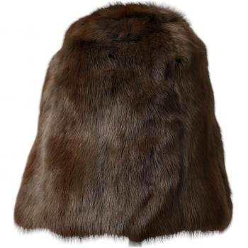 Dolce & Gabbana Women's Brown Weasel Fur Cashmere Hat