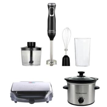 Hamilton Beach Black & Silver Food Prep Trio Kit