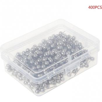 400 Pcs Round Head Steel Push Pins for Office