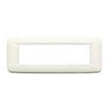 Vimar Eikon Placca Round 7 Moduli Bianco Artico Mostrina Vimar 20687.B01