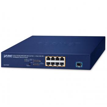 Switch Ethernet 8 Ports 10/100/1000/2500T PoE Planet MGS-910XP
