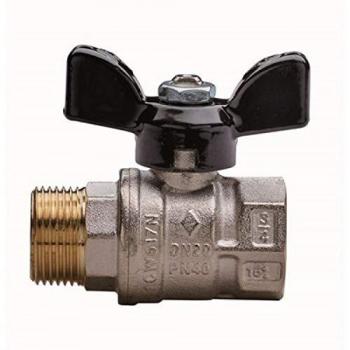 Dispositivo de Regulación Esférico MF 1/2 DN 15 PN 50 con Ventilación de Mariposa