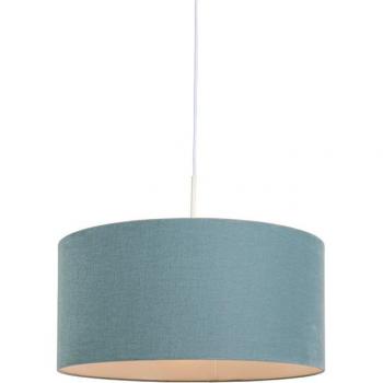 Moderne Pendelleuchte Combi, ohne Leuchtmittel, E27, Blau, Textil, 1-flammig