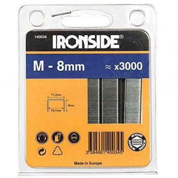 IRONSIDE Heftklammer M 8mm, 3000 Stück