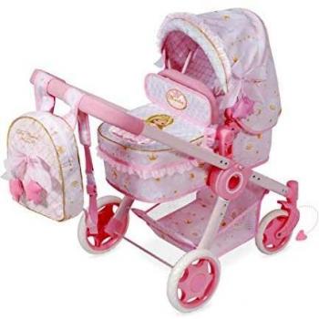 DeCuevas Toys CARRITO CAPOTA MUÑECA PLEGABLE MARTINA