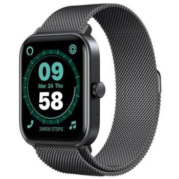 Montre Acier Métal Noir Smarty