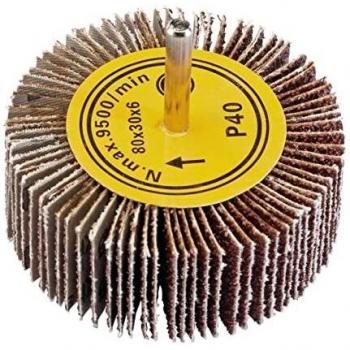 Draper 76485 Abrasive Flap Wheel 80mm x 30mm 40 Grit