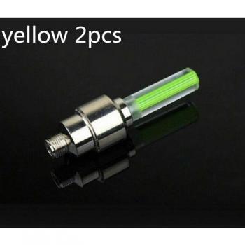 Casquillo de válvula de gas con luz neón para ruedas 2 uds