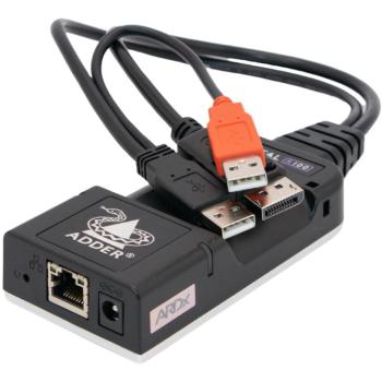 Dual‑Port KVM Switch (ALPR110T‑DP) – Black Finish