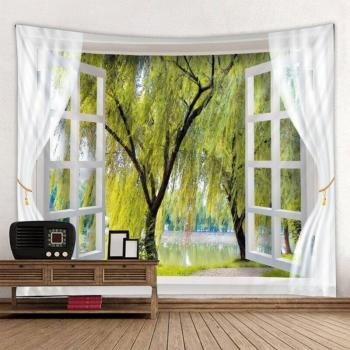 Outside Window Landscape Tapestry