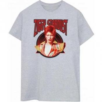 David Bowie Ziggy Stardust Baumwoll-T-Shirt für Damen