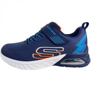 Skechers Kinder-MICROSPEC MAX II VODROX – Blau/Marineblau, Größe 35.0