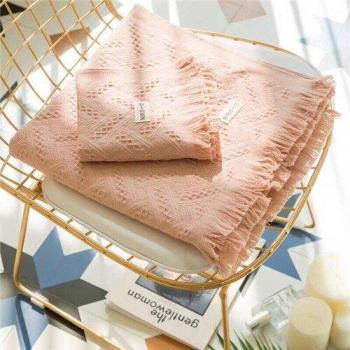 Toalla de Playa Suave con Borlas (70*140 cm)