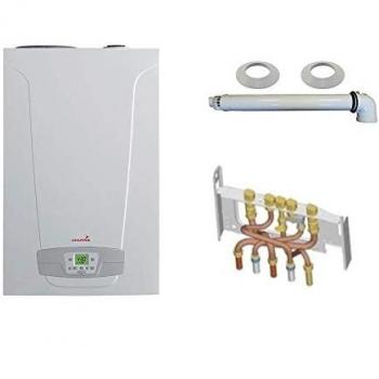 Chaudière gaz condensation initia + duo chappée 25 kw complète (ventouse + douilles + dosseret)