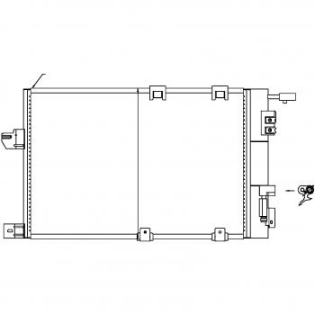 HELLA 8FC 351 AC Condenser Module