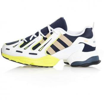 Adidas EQT Gazelle, Chaussures de Gymnastique Homme, Collegiate Navy/Gold Met./Solar Yellow, 41 1/3 EU