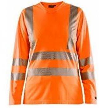 T‑shirt lunga per donne visibilità massima XXXL Arancione Fluorescente HV