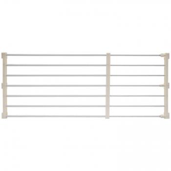 Barrière canine rétractable blanche
