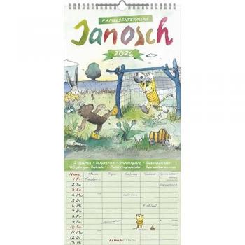 Janosch Familien‑Planer 2026 – Kalender & Timer für Kinder (Spiralbindung, 22 × 45 cm)