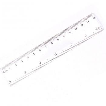 Règle d’étudiant en PVC transparent – segments 15 cm, 20 cm, 30 cm