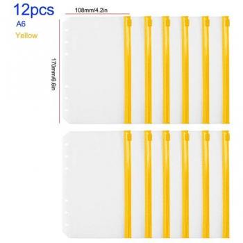 Carpetas con Cremallera para Hojas Sueltas A5 A6 A7