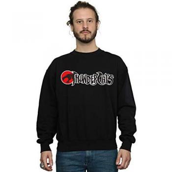 Thundercats Men's Classic Logo Black Sweatshirt Size Large