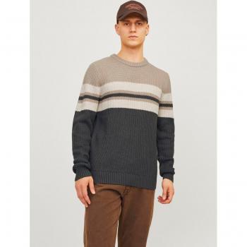 JACK & JONES JJSANDER KNIT CREW NECK Pullover in Beige