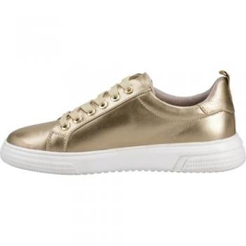Women’s Hush Puppies Martha Trainer in Gold Leather