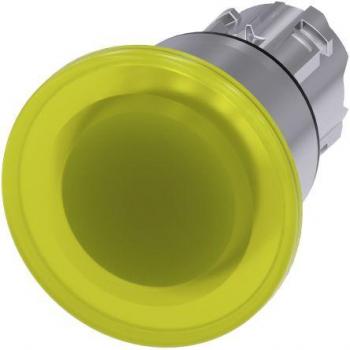 Siemens Not-Aus Taster mit Schalter, rundes Gehäuse 22 mm, gelbe Farbe – Modell 3SU1051-1BA30-0AA0