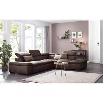 Ecksofa HOME AFFAIRE „Alberto L‑Form“ 272 cm breit, 73 cm hoch, 226 cm tief
