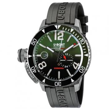 U-Boat Sommerso Ceramic Green Wrist Timepiece